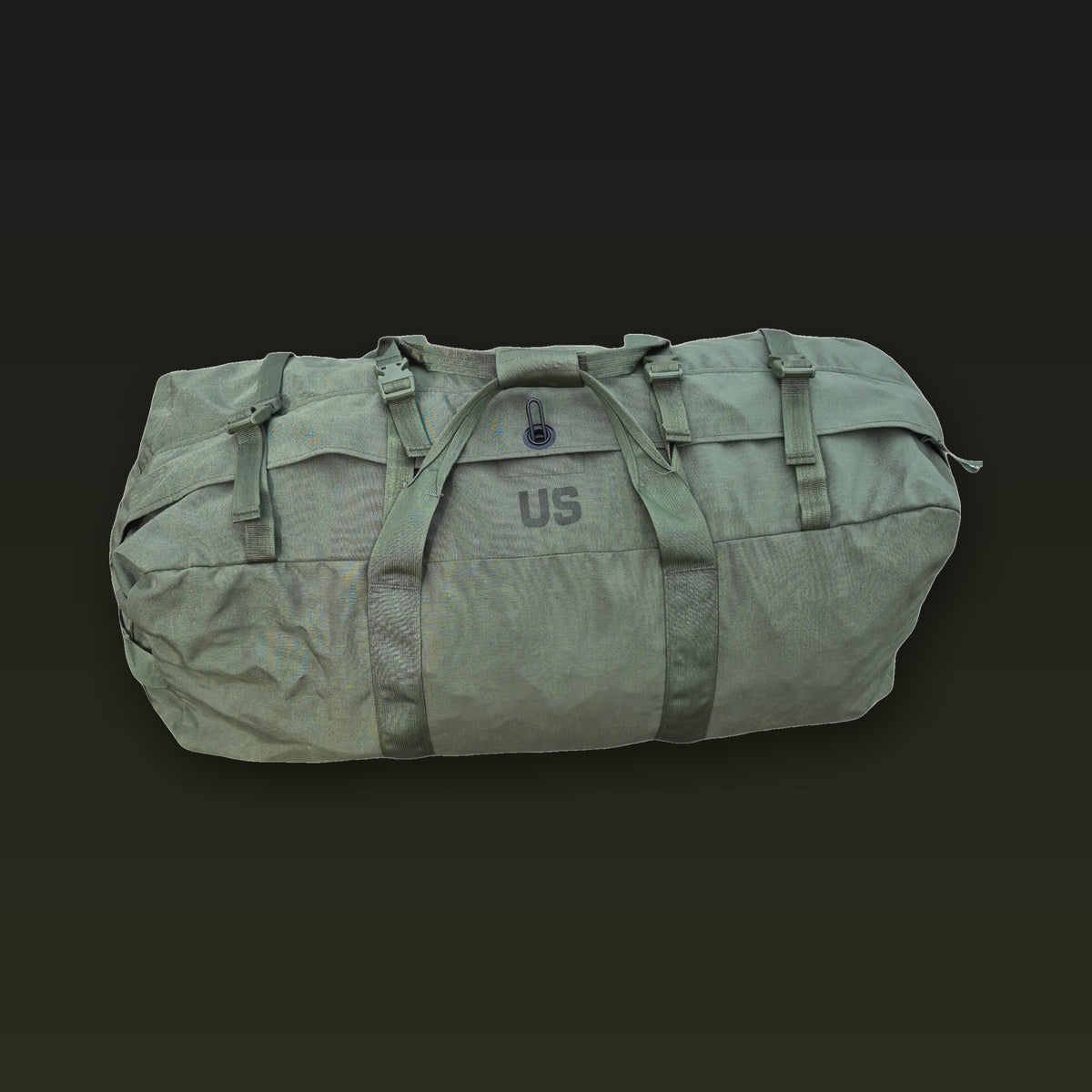 OD green military improved duffel bag, photo 1 of 5