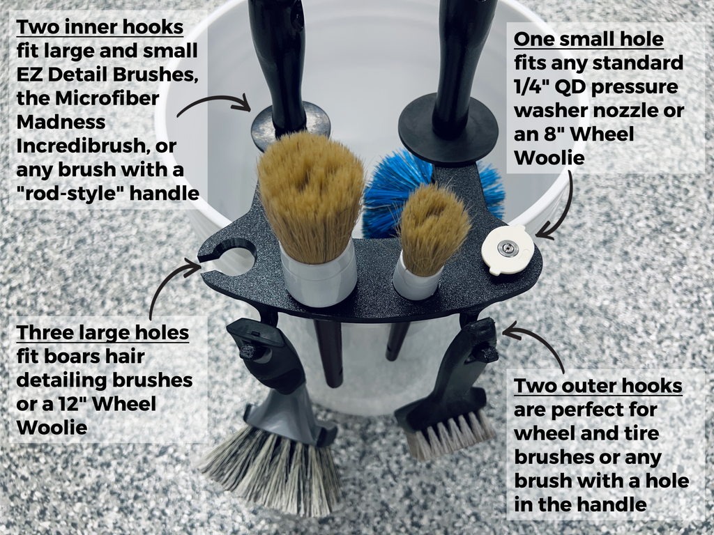 Stubby Nozzle BucketCaddy Brush Organizer for 5-6 Gal Buckets, photo 6 of 11