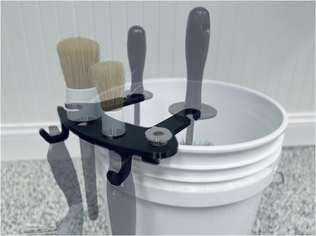 Stubby Nozzle BucketCaddy Brush Organizer for 5-6 Gal Buckets, photo 3 of 11
