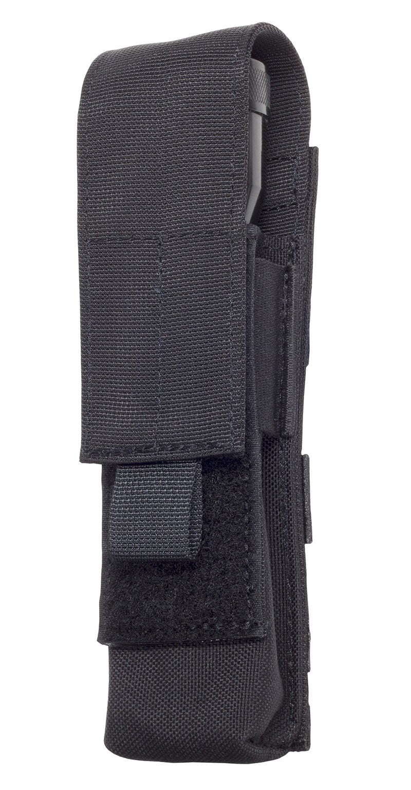 MOLLE flashlight pouch with hook-and-loop closure