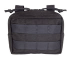 Small MOLLE utility admin pouch in black