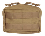 Small MOLLE utility admin pouch in coyote tan