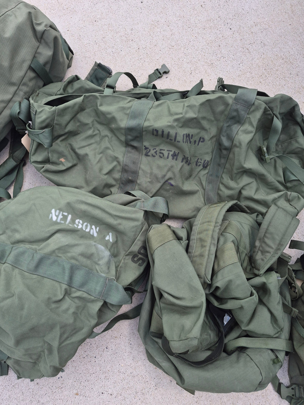 OD green military improved duffel bag, photo 5 of 5